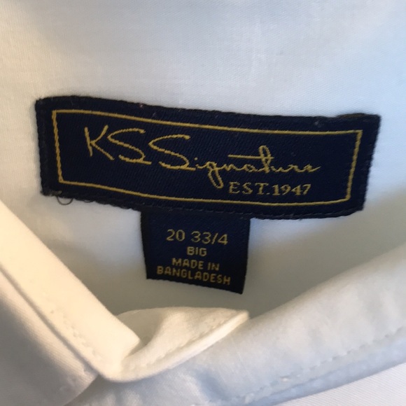 3 men’s KS Signature shirts size 20 neck 33 Great condition - Picture 4 of 4